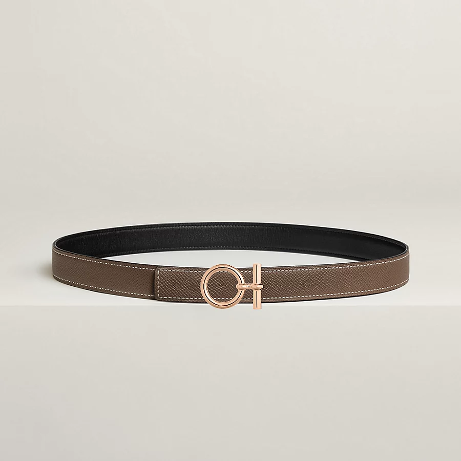 Flot belt buckle & Reversible leather strap 24 mm - Image 1